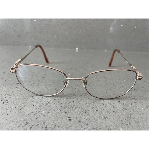 SOPHIA LOREN M172 ZYLOWARE 057 BROWN EYEGLASSES FRAMES ONLY 54-18 oval full rim - Picture 1 of 13